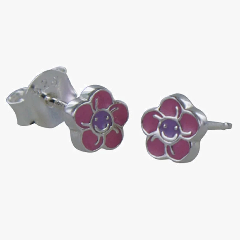 Stud Earrings for School Uniform -Children's Flower Stud Earrings