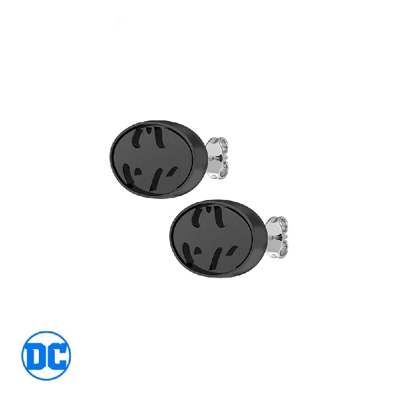 Stud Earrings with Animal Motifs -DC Comics™ Batman Oval Stud Earrings