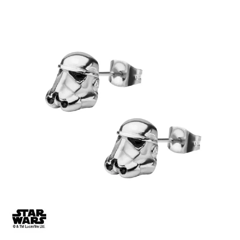 Stud Earrings with Knot Designs -Star Wars™ Stormtrooper Stud Earrings