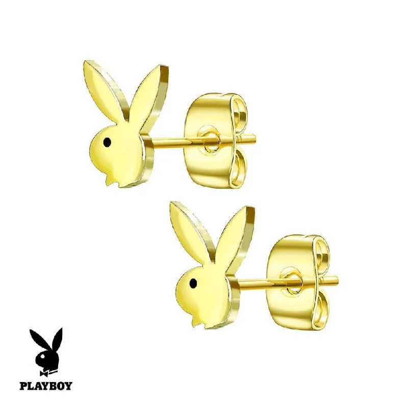 Stud Earrings with Keyhole Designs -Playboy™ Stud Earrings