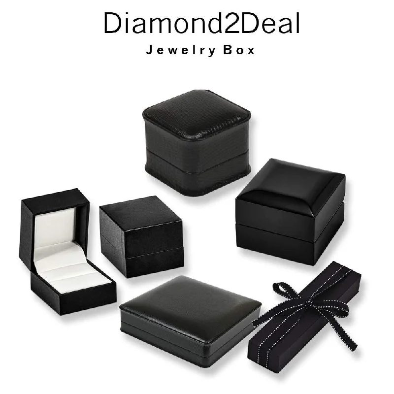 Stud Earrings for Office Wear -Diamond2Deal 14K Two-tone Gold Fancy Versatile Rectangle Stud Earrings (L-25.1 mm, W-1.4 mm)