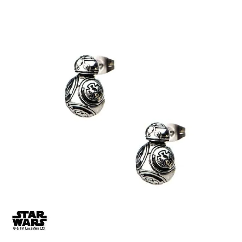 Stud Earrings with Wave Designs -Star Wars™ BB-8 Stud Earrings