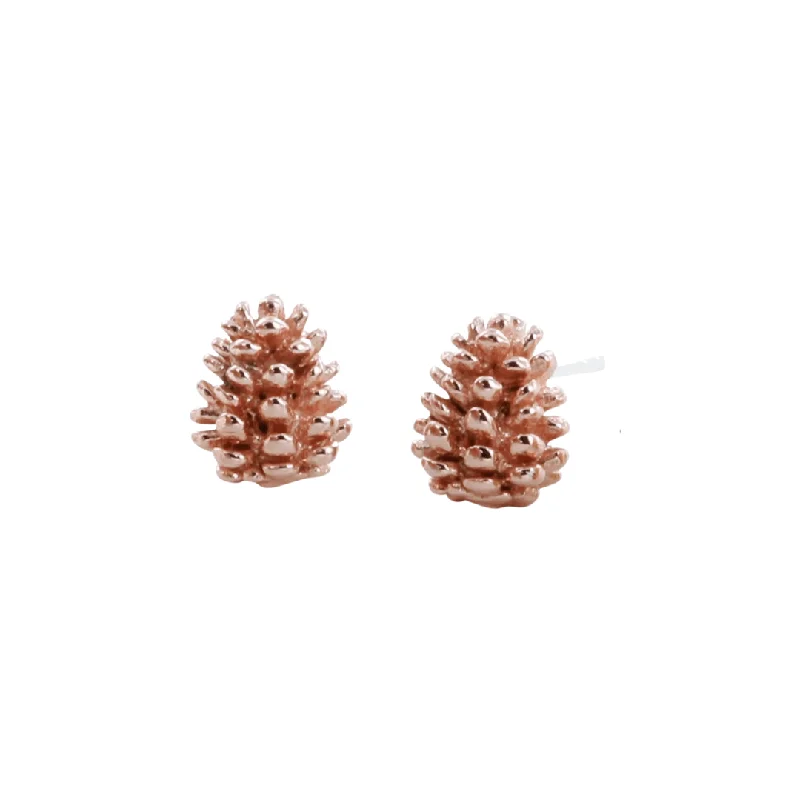 Stud Earrings for Mother's Day -Fir Cone Stud Earrings