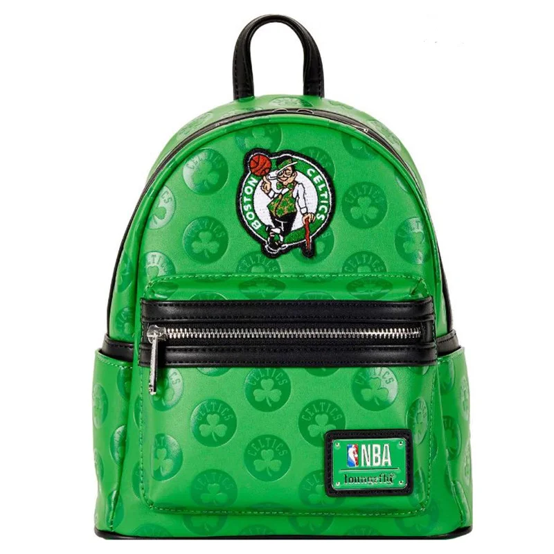 Multi-use backpack for gym and office needs -Loungefly NBA Boston Celtics Debossed Logo Mini Backpack