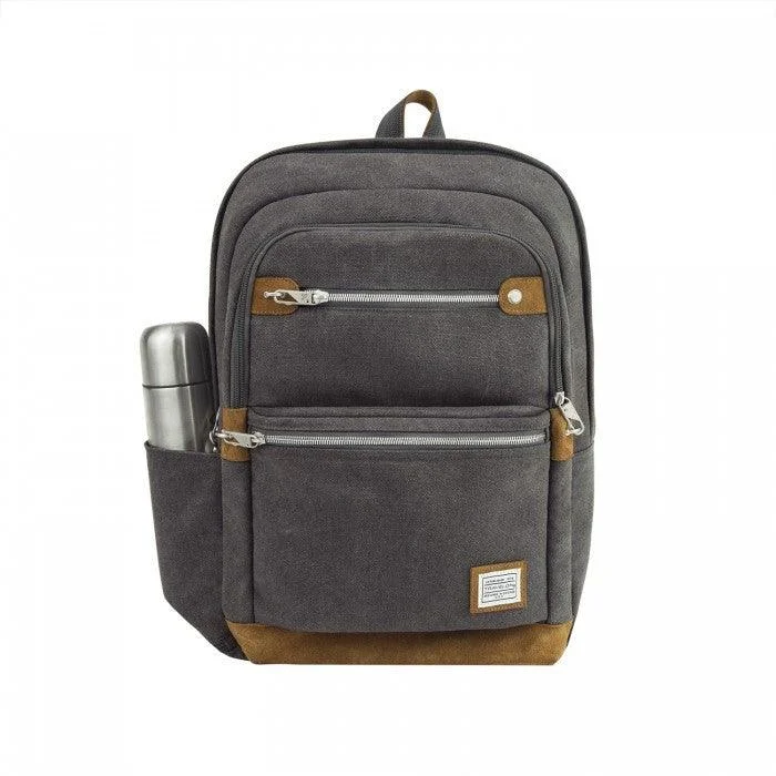 Vintage-inspired backpack with brass buckle details -Travelon Anti-Theft Heritage Backpack