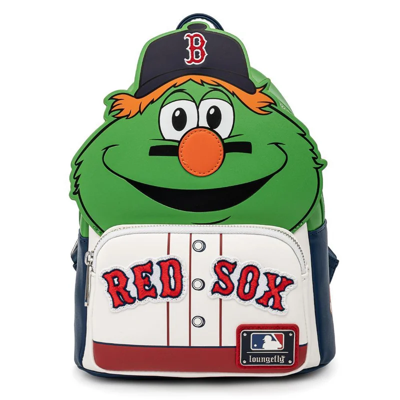 Vintage style backpack for retro aesthetic lovers -Loungefly MLB Boston Red Sox Wally The Green Monster Mini Backpack