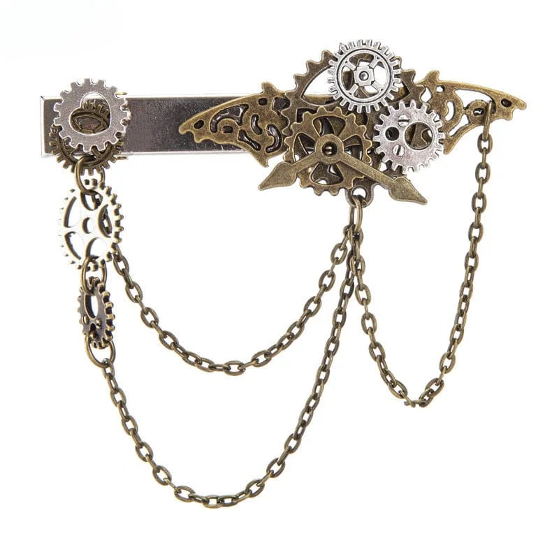 Christmas T-Shirts for Holiday Season -Women's Steampunk Gear Chain Hair Clip