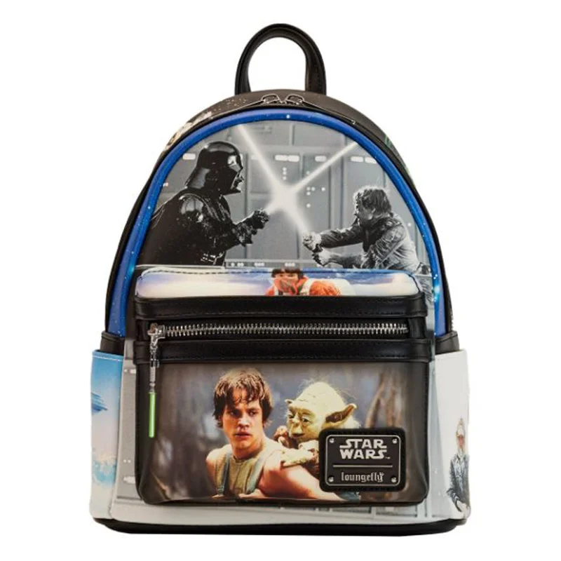 Vintage style backpack for retro aesthetic lovers -Loungefly Star Wars Empire Strikes Back Final Frames Mini Backpack