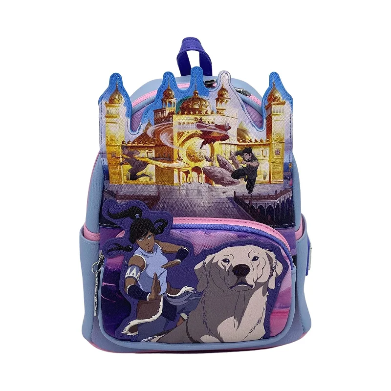 Compact backpack with side water bottle holders -Loungefly Legend Of Korra Team Korra Mini Backpack