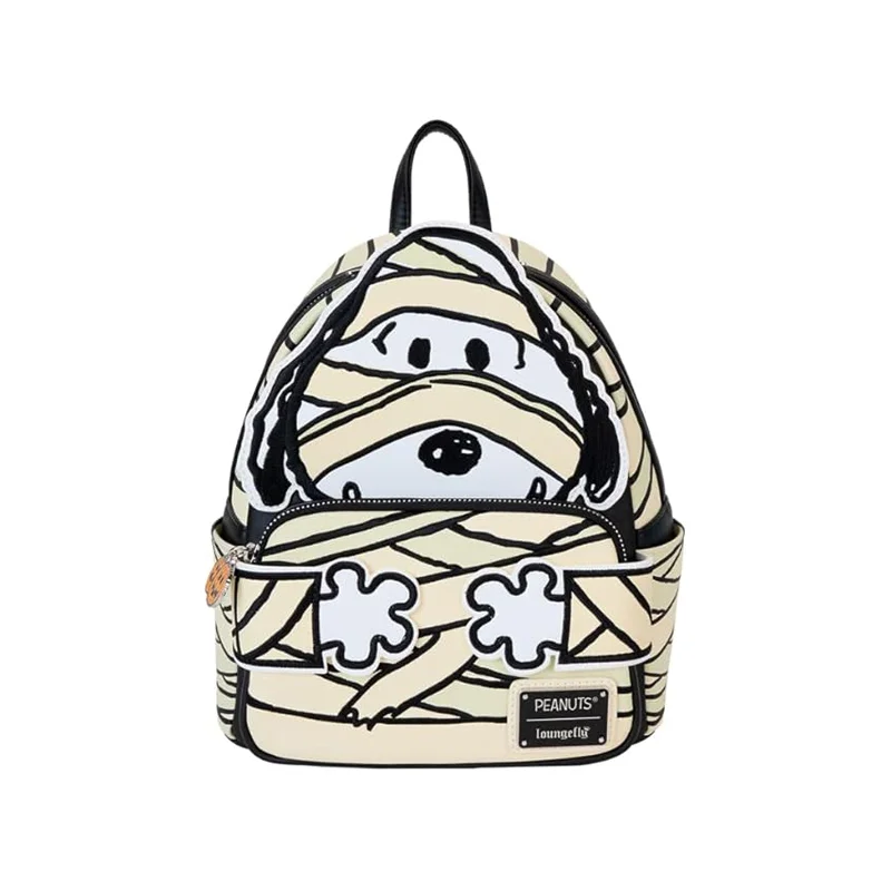 Professional nylon backpack for sleek office style -Loungefly Peanuts Snoopy Mummy Cosplay Mini Backpack