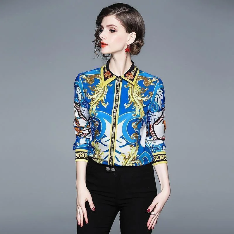 Embroidered T-Shirts for Detailed Look -Vintage Poplin Floral Shirt