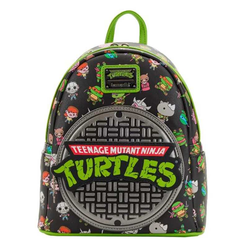 Multi-pocket backpack for organized travel gear -Loungefly Teenage Mutant Ninja Turtles Sewer Cap Backpack