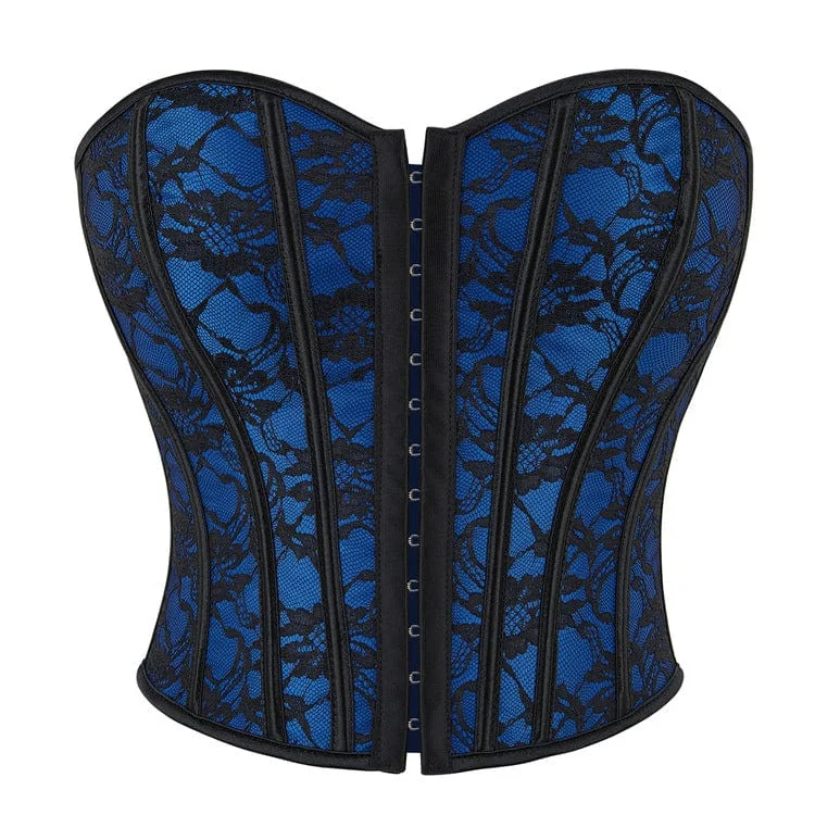 Cotton T-Shirts for Soft Comfort -Women's Gothic Floral Printed Overbust Corset