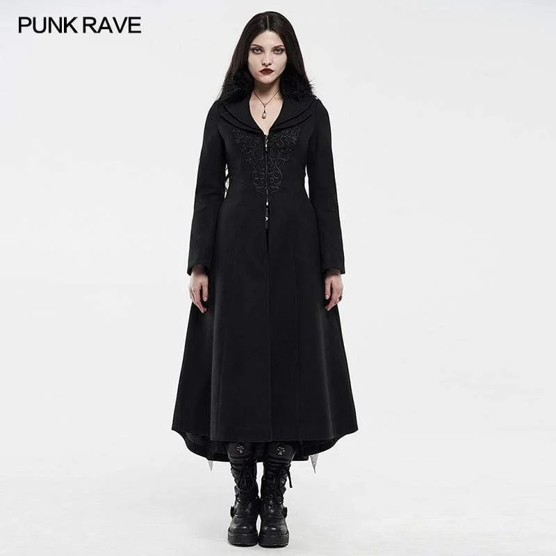 Short Sleeve T-Shirts for Summer Wear -Women's Gothic Zipper Jacquard High-waisted Coats