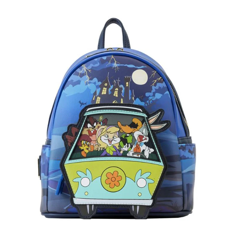 Designer backpack for high-end fashion enthusiasts -Loungefly WB 100th Anniversary Looney Tunes Scooby Mash Up Mini Backpack