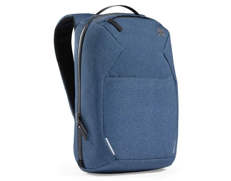 Sleek nylon backpack for lightweight travel ease -(Promo) STM Myth Laptop Backpack 18L - Slate Blue