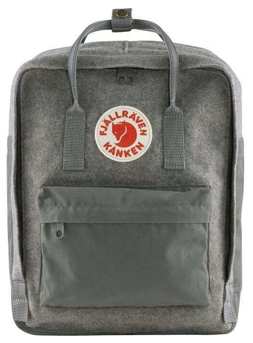 Sleek nylon backpack for lightweight travel ease -Fjallraven Kanken Re-Wool Backpack