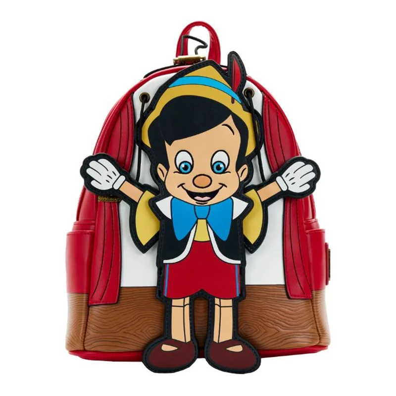 Reflective backpack for safe nighttime jogging -Loungefly Disney Pinocchio Marionette Mini Backpack