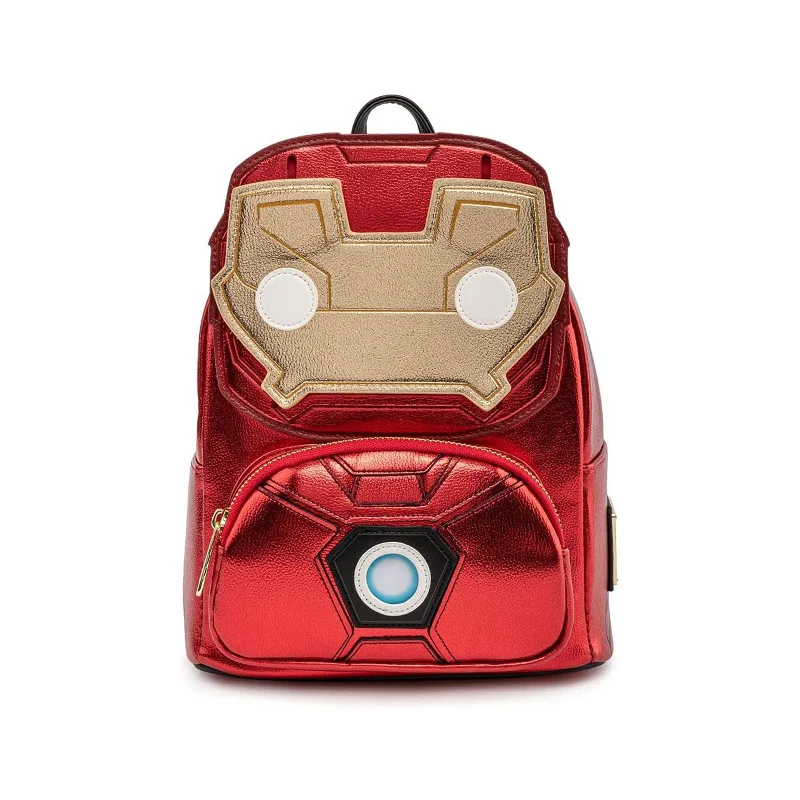 Affordable student backpack for heavy school books -Loungefly Marvel Iron Man Light Up Mini Backpack