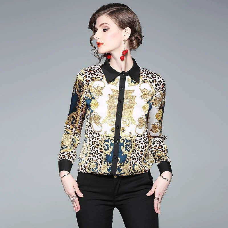 Office T-Shirts for Workplace -Vintage Dreams Silk Shirt