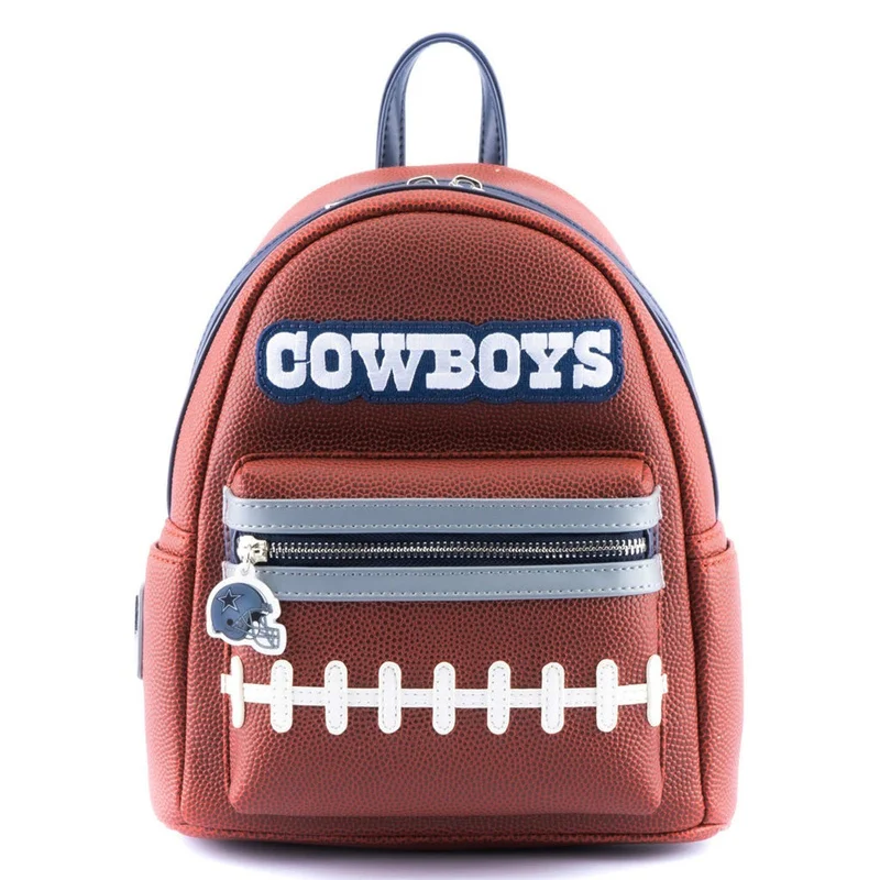 Heavy-duty tactical backpack for emergency preparedness -Loungefly NFL Dallas Cowboys Pigskin Logo Mini Backpack