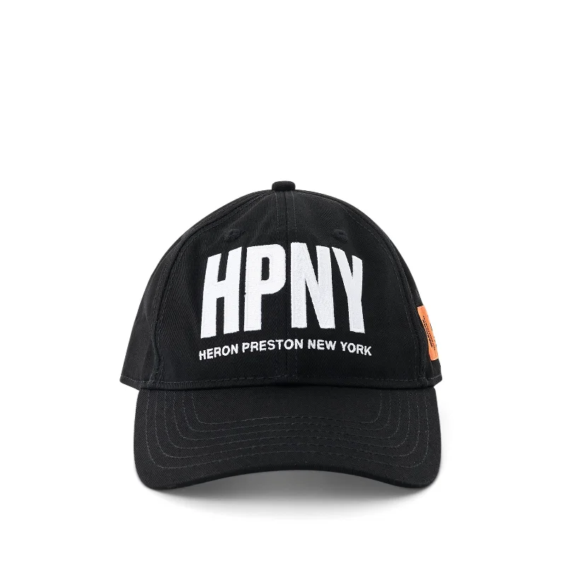 Breathable padded backpack for sweaty summer treks -Regular HPNY Hat in Black/White