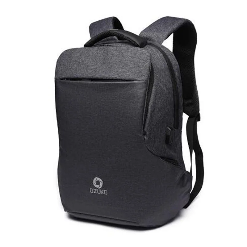 Vintage style backpack for retro aesthetic lovers -Men's Medium Modular Fashion 15" Laptop Backpack with USB Charging