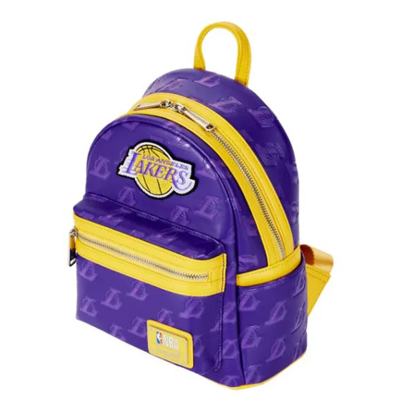 Heavy-duty work backpack for construction site tools -Loungefly NBA LA Lakers Debossed Logo Mini Backpack