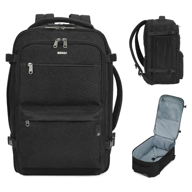 Laptop-friendly backpack for tech-savvy travelers -Full Opening Travel Hand Luggage Backpack with Wet Pocket