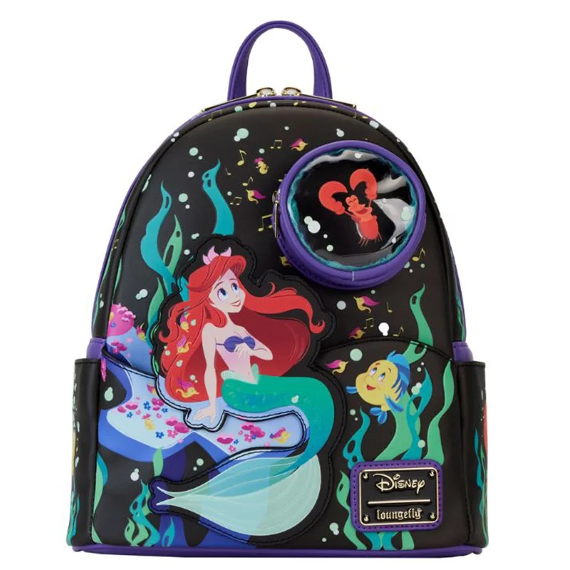 Waterproof backpack for rainy outdoor adventures -Loungefly Disney The Little Mermaid Life Is The Bubbles Mini Backpack