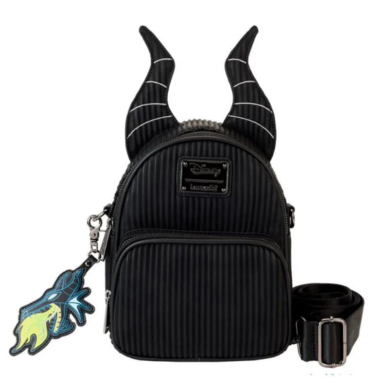 Cute animal backpack for preschool children’s joy -Loungefly Disney Sleeping Beauty Maleficent Dragon Convertible Mini Backpack Crossbody Bag