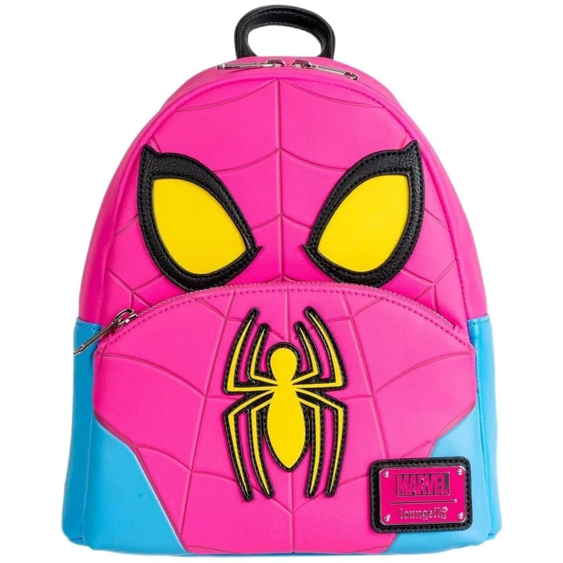 Laptop-friendly backpack for tech-savvy travelers -Loungefly Marvel Spider-Man Cosplay Glow In The Dark EE Exclusive Mini Backpack