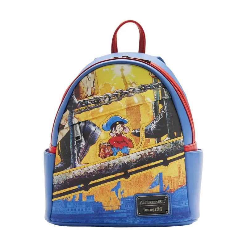 Casual minimalist backpack for simple daily carry -Loungefly An American Tail Fievel Scene Mini Backpack