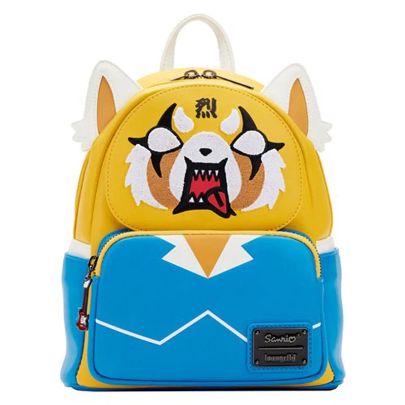 Durable travel backpack with multiple storage compartments -Loungefly Sanrio Aggretsuko Two Face Cosplay Mini Backpack