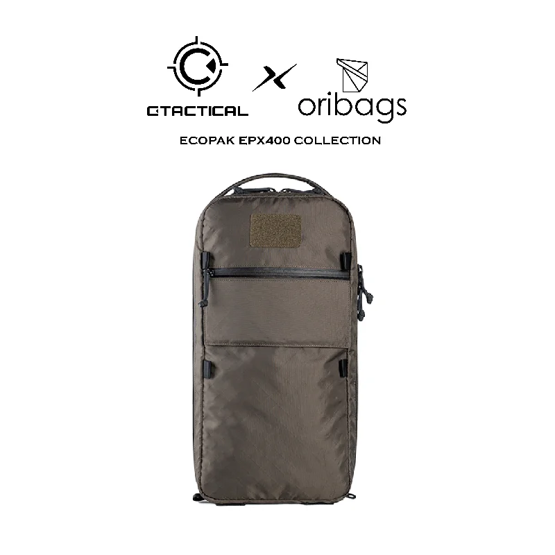 Casual denim backpack for everyday casual outings -Ctactical X Oribags CT10 V2.0 - Challenge Sailcloth EcoPak EPX400 - Ranger Green