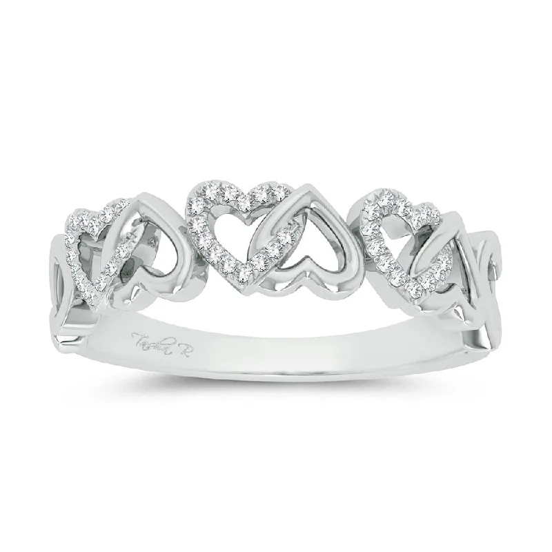 Best hoop earrings with matte finish for a sophisticated, understated design-10K 0.10ct Diamond Ring