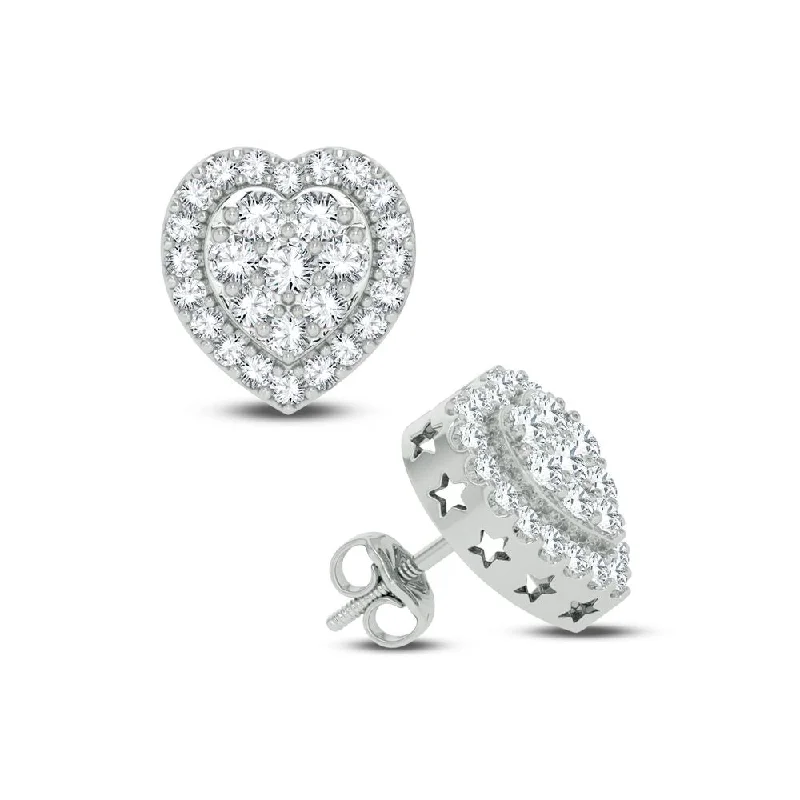 Hoop earrings with removable pendants for a versatile and customizable accessory-10K 1.50CT DIAMOND EARRING