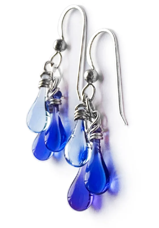 Hoop earrings with faceted crystals for added sparkle and shine-Amador Earrings - Syrah