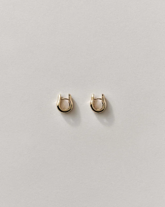 Best hoop earrings with sterling silver for an affordable and chic design-Ample Mini Hoops 14k GV