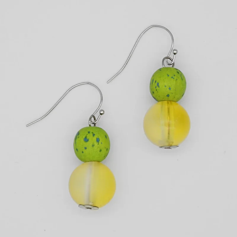 Best hoop earrings with vintage coins for a retro, antique-inspired style-Lime Belinda Earrings