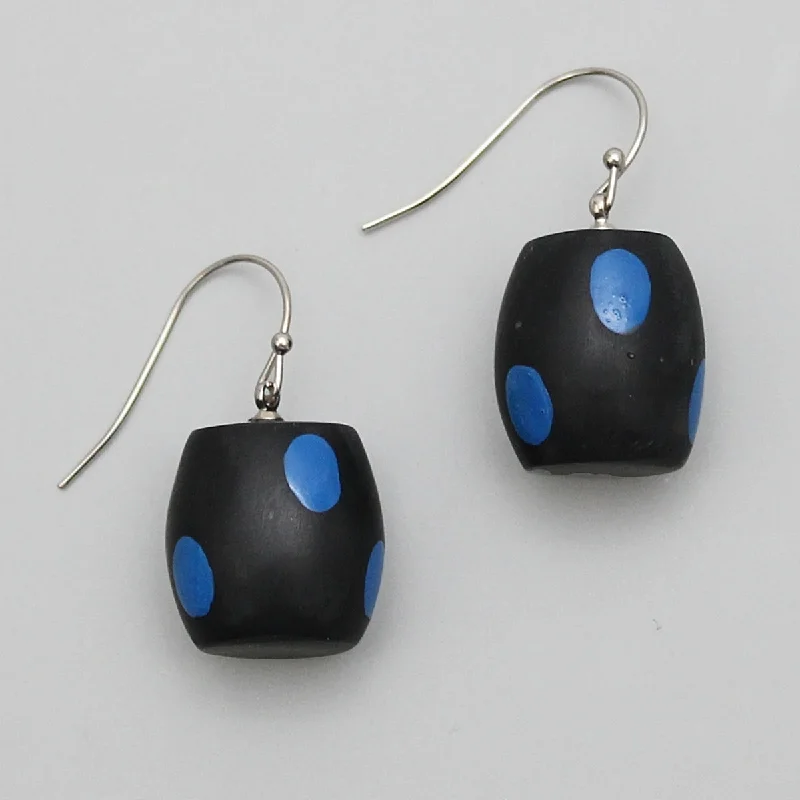 Stylish hoop earrings with diamond accents for an elegant and sparkling effect-Black and Blue Lyla Earrings