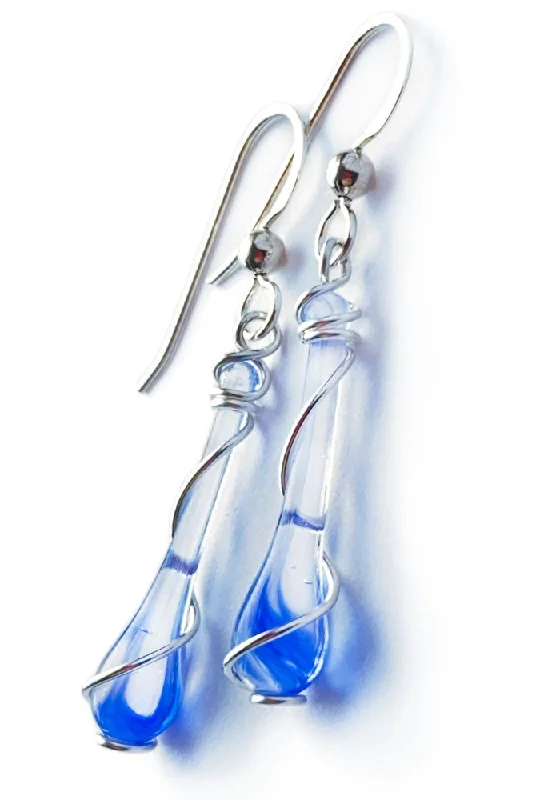 Hoop earrings with crescent moon shapes for a celestial and mystical appearance-Bluebell Lyra Earrings