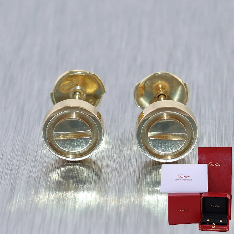 Medium hoop earrings for an everyday look with the perfect balance of style-Cartier 18k Yellow Gold Love Earrings