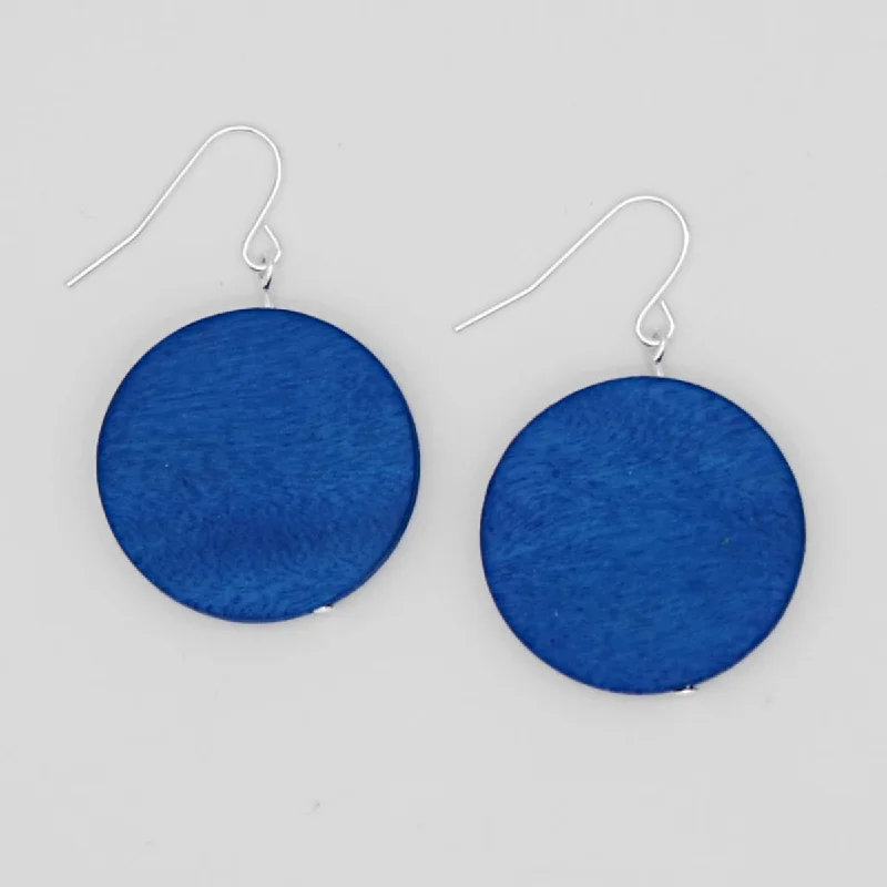 Hoop earrings with tortoiseshell designs for a chic and classic style-Cobalt Dot Rosie Earrings