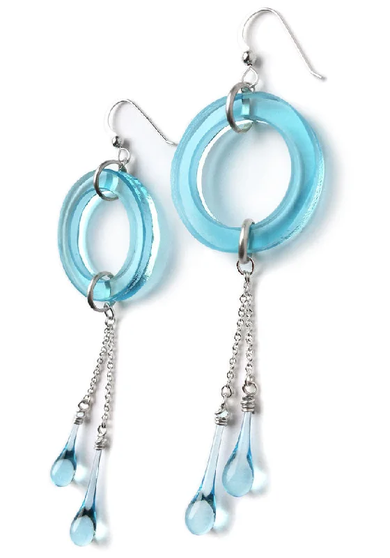 Hoop earrings with removable pendants for a versatile and customizable accessory-Comet Earrings