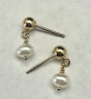 Best hoop earrings with sparkling cubic zirconia for a brilliant, budget-friendly effect-White Pearl Earrings