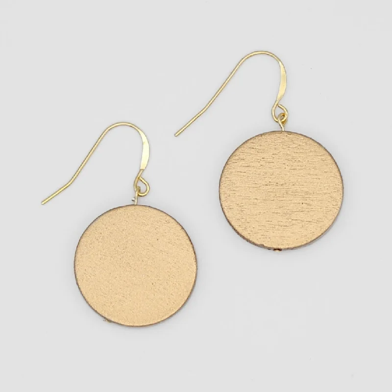 Best hoop earrings with blackened metal for an edgy and bold appearance-Gold Dot Rosie Earrings