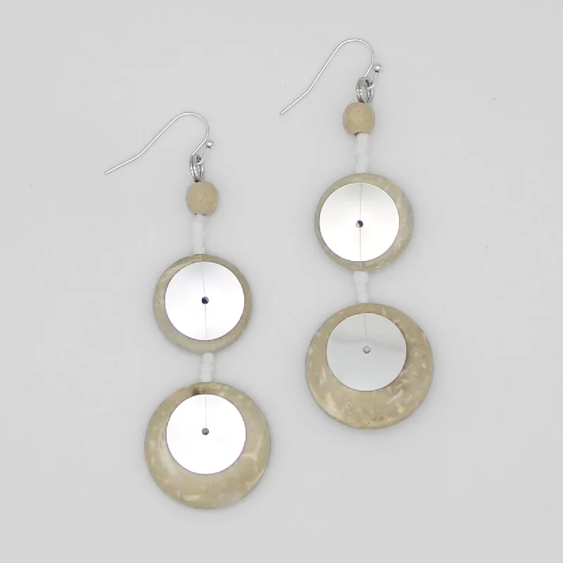 Small hoop earrings for a delicate and understated everyday wear-Ivory Arabella Earrings