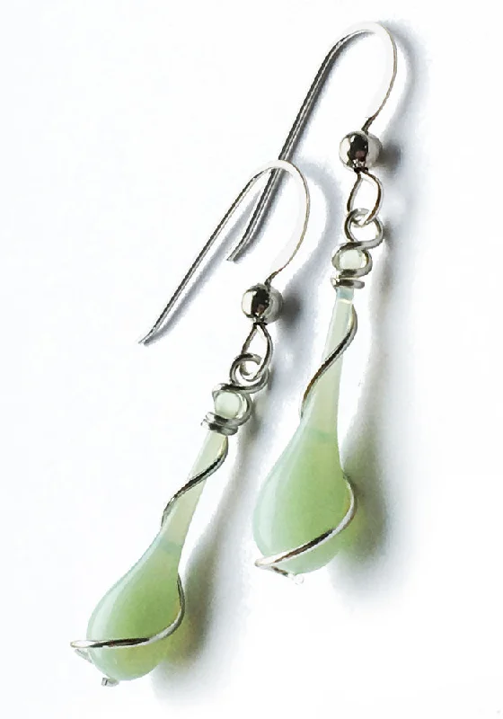 Best hoop earrings with geometric hexagon shapes for a modern, angular look-Jadeite Lyra Earrings