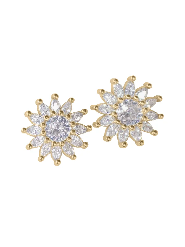 Best hoop earrings with cubic zirconia for a budget-friendly, dazzling look-Lana Stud